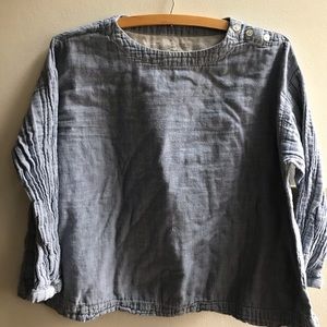 Muji 3/4 sleeve top
